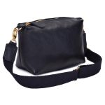 Bolsa Feminina Alça Transversal Preto em Couro DIfranca - 8608