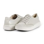 Tênis Feminino Casual Bege em Couro DIfranca - 105