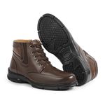 Bota Masculina Casual Confort Pinhão Couro DIfranca - 2134
