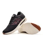 Tênis Feminino Leve Street Preto Rosa DIfranca - AS800