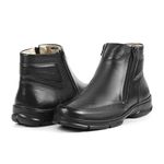 Bota Masculina Couro Conforto Casual Preto Difranca – 2135