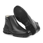 Bota Masculina Couro Conforto Casual Preto Difranca – 2135