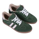 Tênis Feminino Casual Couro Camurça Verde Difranca - 114