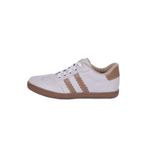 Tênis Feminino Casual Couro Bege Difranca - 113