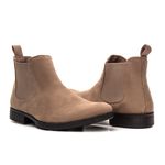 Bota Chelsea Masculina Couro Camurça Areia DIfranca - ECO