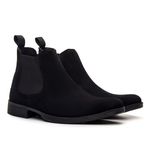 Bota Chelsea Masculina Couro Camurça Preto DIfranca - ECO