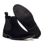 Bota Chelsea Masculina Couro Camurça Preto DIfranca - ECO