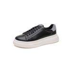 Tênis Masculino Casual Couro Preto Dubai DIfranca - F02