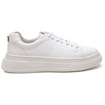 Tênis Masculino Casual Couro Branco Dubai DIfranca - F02