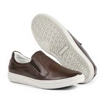 Tênis Masculino Slip On Pinhão Couro Floater DIfranca - 5001