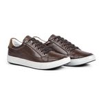 Tênis Masculino Casual Pinhão Couro Floater DIfranca - 022