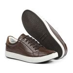 Tênis Masculino Casual Pinhão Couro Floater DIfranca - 022