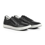 Tênis Masculino Casual Preto Couro Floater DIfranca - 1010