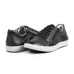 Tênis Masculino Casual Preto Couro Floater DIfranca - 1010