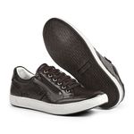 Tênis Masculino Casual Café Couro Soft DIfranca - 026