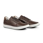 Tênis Masculino Casual Pinhão Couro Floater DIfranca - 010