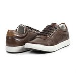Tênis Masculino Casual Pinhão Couro Floater DIfranca - 010