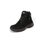 Bota Masculina Adventure Preto Couro Nobuck DIfranca - Steel