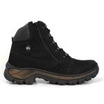 Bota Masculina Adventure Preto Couro Nobuck DIfranca - Steel