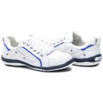 Sapatênis Em Couro Natural Sola Azul Cla Cle - 2020 - Branco