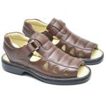 Sandália Masculina Linha Conforto Cla Cle - 3090 - Chocolate