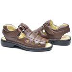 Sandália Masculina Linha Conforto Cla Cle - 3090 - Chocolate