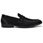 Sapato Mocassim Loafer Santarém Reta Oposta - 3042 - Preto