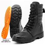 Bota Motociclista Cano Médio Atron Shoes - 277 - Preta