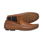 Mocassim Drive Casual Couro Legítimo Floter OldS Fine Lecas - 13002 - Tabaco