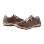 Sapatênis De Couro Super Macio Linha Conforto Azimute - 5005 - Café/jatobá