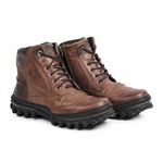 Bota Adventure Couro Legítimo Fóssil Trekking Dual Stop Boots - R43 - Marrom