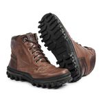 Bota Adventure Couro Legítimo Fóssil Trekking Dual Stop Boots - R43 - Marrom