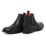 Bota Chelsea Masculina Couro Legítimo High Floater Urban Lecas - 251 - Preto