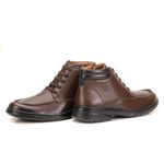 Sapato Casual Linha Conforto em Couro Legítimo Lecas - 18052 - Café