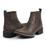 Bota Country Austin Masculina Couro Florão Fakcini - 2043 - Café