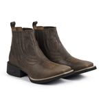 Bota Country Austin Masculina Couro Florão Fakcini - 2043 - Café