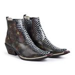 Bota Country Masculina Bico Fino Couro Jacaré Fakcini - 3000 - Colorido
