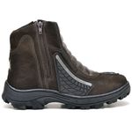 Bota Motociclista Com Protetor Couro Legítimo Biker Racing Fakcini - 416 - Café