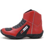 Bota Motociclista Semi-ipermeável Atron Shoes - 308 - Vermelho