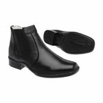 Bota Social Concha Couro Floater Elastico Ranster - 1601 - Preta