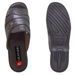 Chinelo Masculino Couro Legitimo Linha Extremo Conforto Granado - 408 - Café