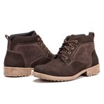 Coturno Casual Masculino em Couro Nobuck Street Man - 2112 - Café