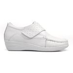Sapato Feminino Mocassim Branco Couro DIfranca - 084