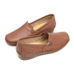 Sapato Feminino Mocassim Whisky Couro DIfranca - 1001 