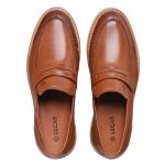 Mocassim Loafer Masculino em Couro Toscana Lecas - 20000 - Tabaco