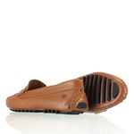 Mocassim Feminino Couro Legítimo Tie Drive Lecas - 15203 - Rum