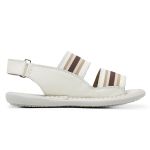 Sandália Masculino em Couro Linha Conforto D janú - 3000 - Off White