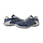 Sapatênis De Couro Super Macio Linha Conforto Azimute - 5001 - Azul