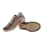 Sapatênis De Couro Super Macio Linha Conforto Azimute - 5001 - Café/jatobá