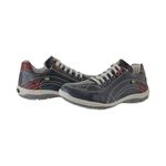 Sapatênis De Couro Super Macio Linha Conforto Azimute - 5001 - Jeans